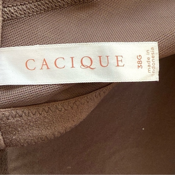 Cacique Underwire Lightly Lined Full Coverage Bra Size 38G Dark Purple - Picture 6 of 11